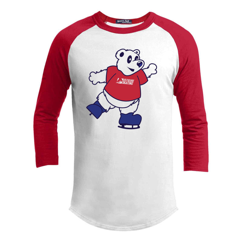 Snowplow Sam Youth Colorblock Raglan Jersey - U.S. Figure Skating