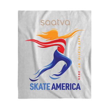 2025 Saatva Skate America - 50" x 60" Full Color Poly Sherpa Blanket
