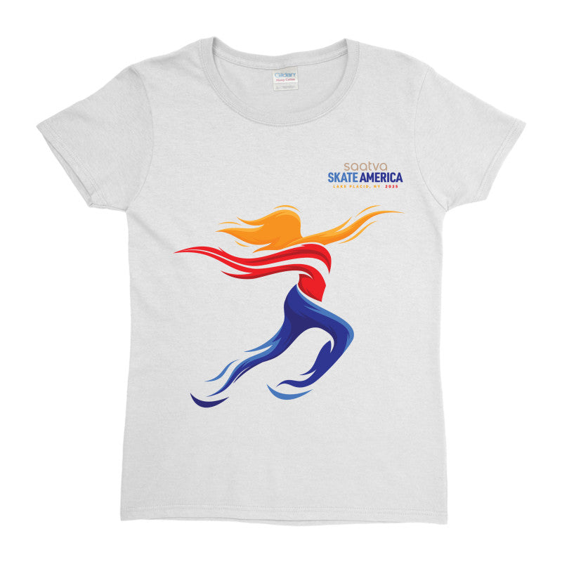 2025 Saatva Skate America - Gildan Women's 100% Heavy Cotton Tee