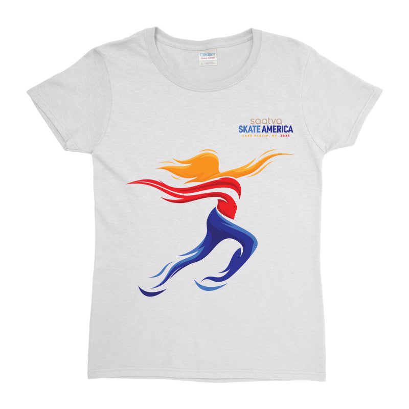 2025 Saatva Skate America - Gildan Women's 100% Heavy Cotton Tee