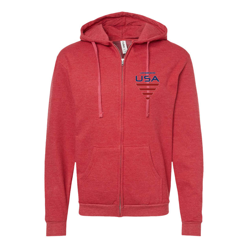 USA - Full-Zip Hooded Sweatshirt