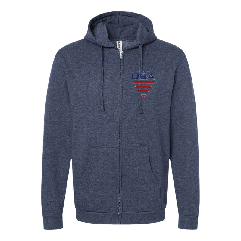 USA - Full-Zip Hooded Sweatshirt