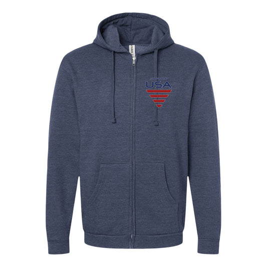 USA - Full-Zip Hooded Sweatshirt