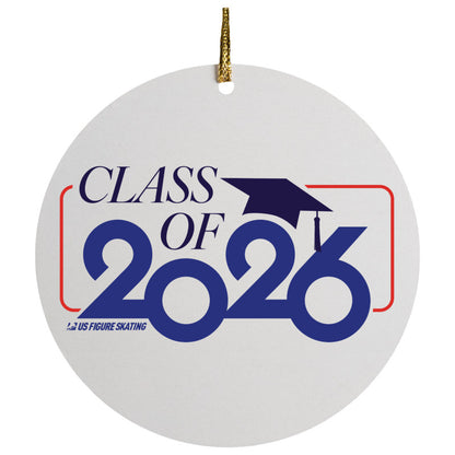Class of 2026 -  Ceramic Circle Ornament