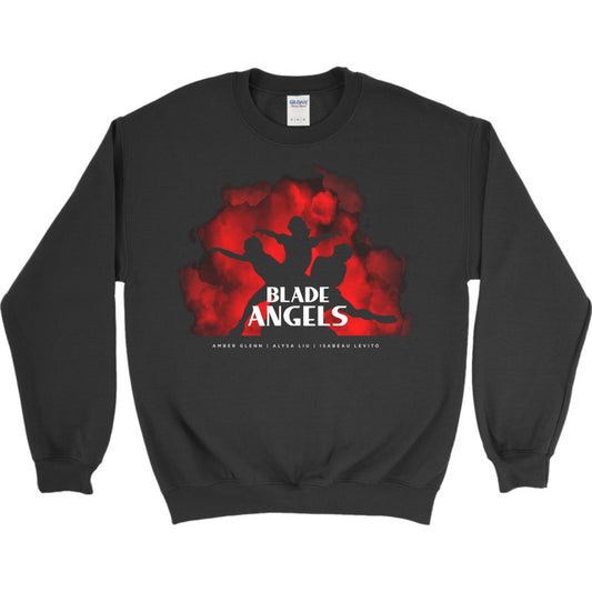Blade Angels - Silhouette Gildan Heavy Blend Crewneck sweatshirt