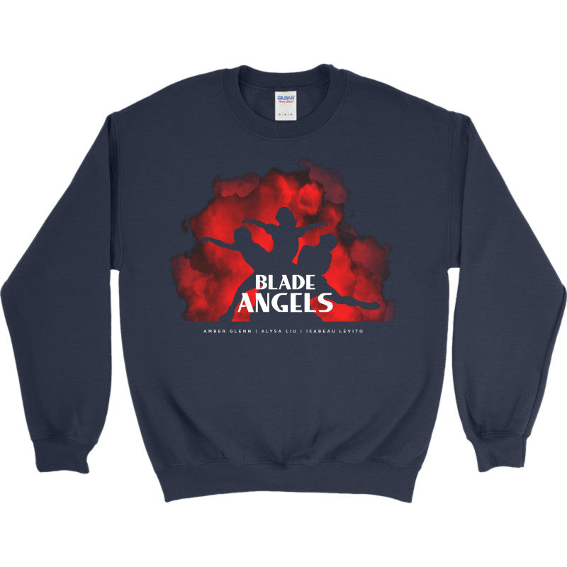 Blade Angels - Silhouette Gildan Heavy Blend Crewneck sweatshirt