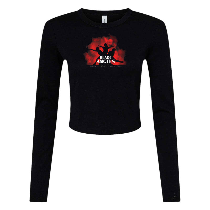 Blade Angels - Silhouette Bella + Canvas Ladies' Micro Ribbed Long Sleeve Baby Tee