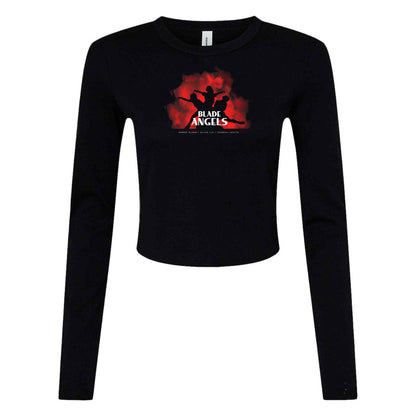 Blade Angels - Silhouette Bella + Canvas Ladies' Micro Ribbed Long Sleeve Baby Tee