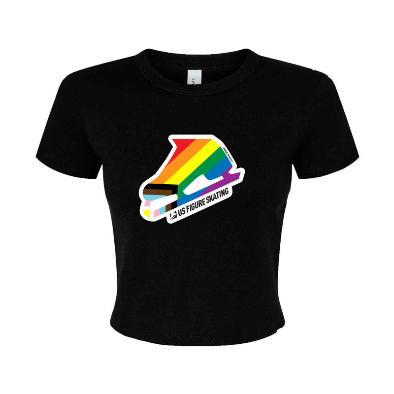 Pride Skate, Bella + Canvas Ladies' Micro Ribbed Baby Tee