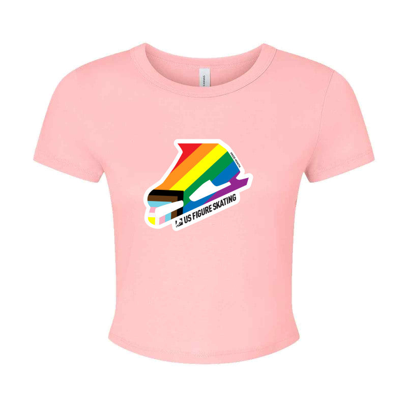 Pride Skate, Bella + Canvas Ladies' Micro Ribbed Baby Tee