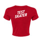 U.S.  Figure Skating Test Skater, Ladies' Micro Ribbed Baby Tee