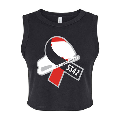 Bella + Canvas Ladies' Micro Rib Muscle Crop Tank