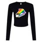Pride Skate, Bella + Canvas Ladies' Micro Ribbed Long Sleeve Baby Tee