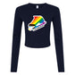 Pride Skate, Bella + Canvas Ladies' Micro Ribbed Long Sleeve Baby Tee
