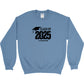 Class of 2025 Embroidered Gildan Heavy Blend Crewneck sweatshirt Black Logo