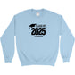 Class of 2025 Embroidered Gildan Heavy Blend Crewneck sweatshirt Black Logo