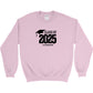 Class of 2025 Embroidered Gildan Heavy Blend Crewneck sweatshirt Black Logo