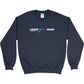 Leave Your Mark (GreenBlue with White) - Embriodered Gildan Heavy Blend Crewneck sweatshirt