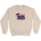 Class of 2025 Embroidered Gildan Heavy Blend Crewneck sweatshirt Navy Logo