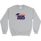 Class of 2025 Embroidered Gildan Heavy Blend Crewneck sweatshirt Navy Logo