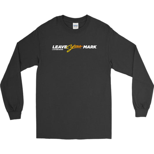 Leave Your Mark (YellowGold with White) - Gildan Adult Ultra Cotton Long-Sleeve T-shirt