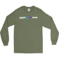 Leave Your Mark (GreenBlue with Black) - Gildan Adult Ultra Cotton Long-Sleeve T-shirt