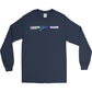 Leave Your Mark (GreenBlue with Black) - Gildan Adult Ultra Cotton Long-Sleeve T-shirt