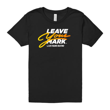 Leave Your Mark (YellowGold with White) - Bella + Canvas Youth Unisex Jersey Tee