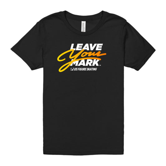 Leave Your Mark (YellowGold with White) - Bella + Canvas Youth Unisex Jersey Tee