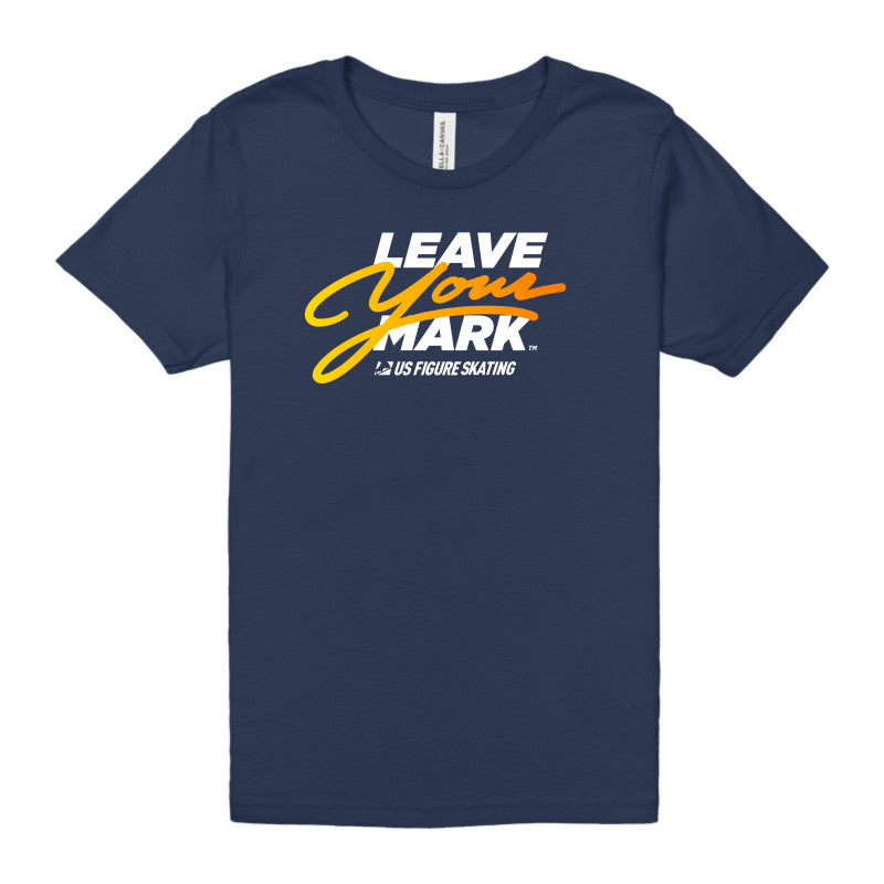 Leave Your Mark (YellowGold with White) - Bella + Canvas Youth Unisex Jersey Tee