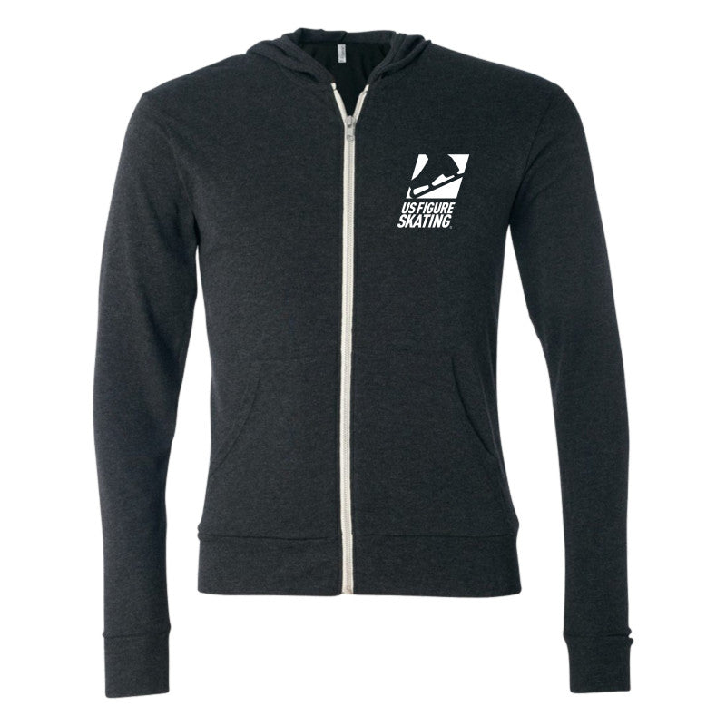 Bella + Canvas Unisex Triblend Full-Zip Lightweight Hoodie