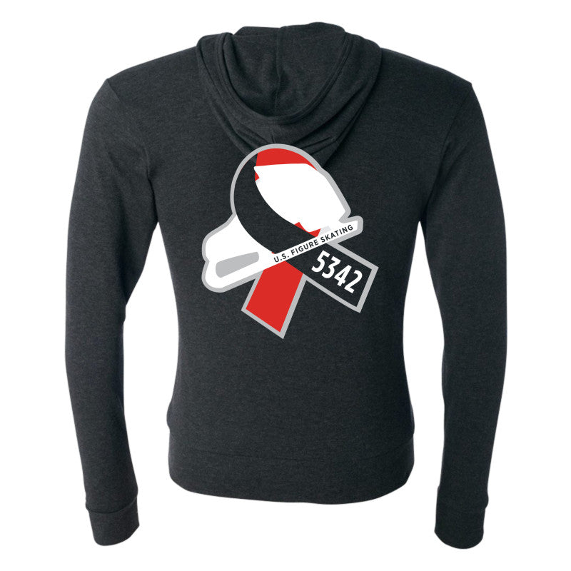 Bella + Canvas Unisex Triblend Full-Zip Lightweight Hoodie