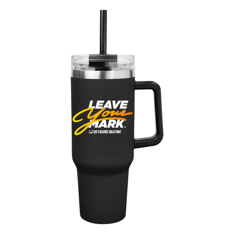 Leave Your Mark (YellowGold with White)- 40 Oz. Intrepid Stainless Steel Tumbler