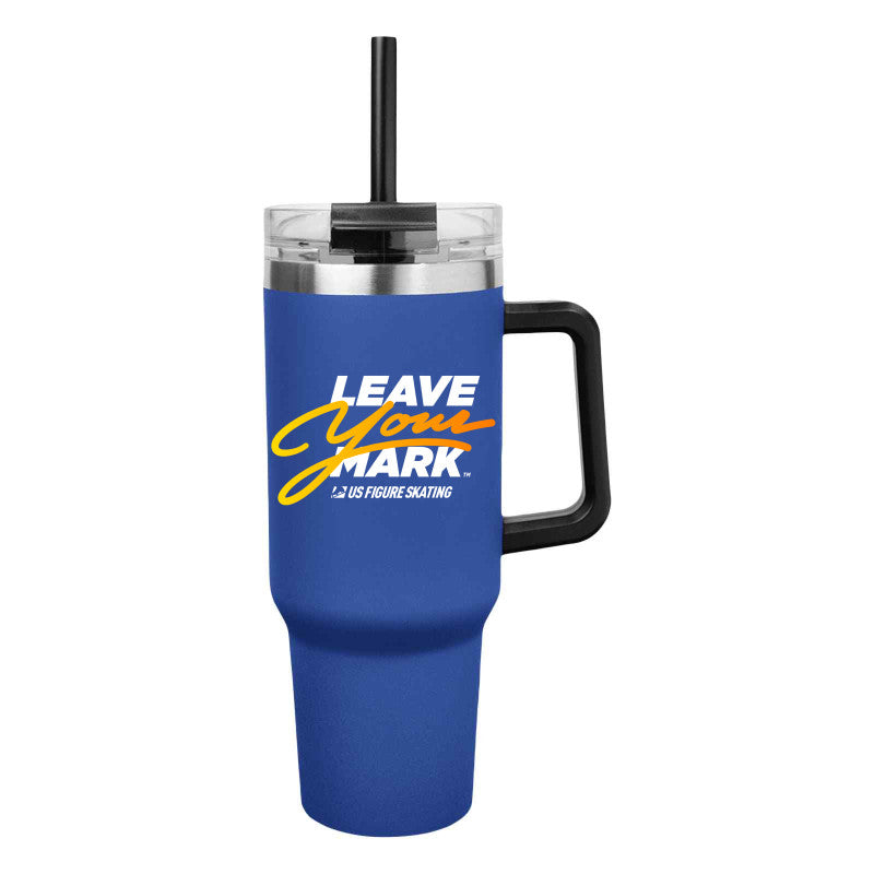 Leave Your Mark (YellowGold with White)- 40 Oz. Intrepid Stainless Steel Tumbler