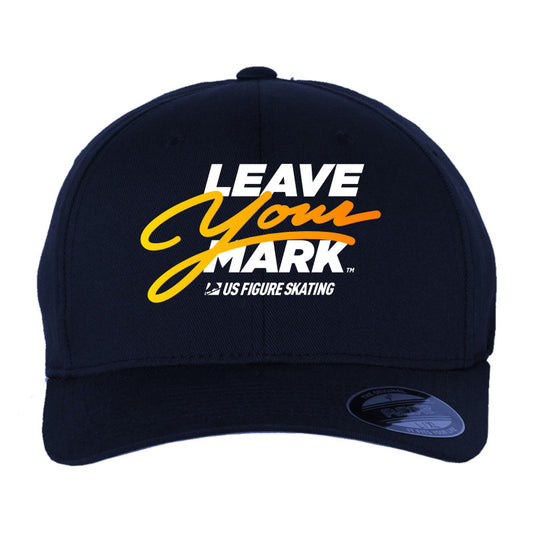 Leave Your Mark (YellowGold with white) - Flexfit Cotton Blend Cap
