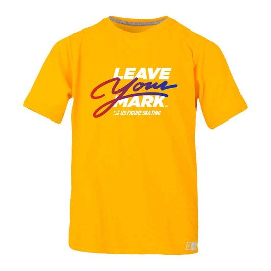 Leave Your Mark (RedBlue with white) - Russell Athletic Youth Essential Performance T-Shirt