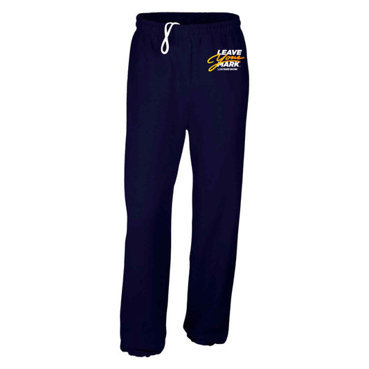 Leave Your Mark (YellowGold with White) - Gildan Adult Heavy Blend™ Adult 8 oz., 50/50 Sweatpants