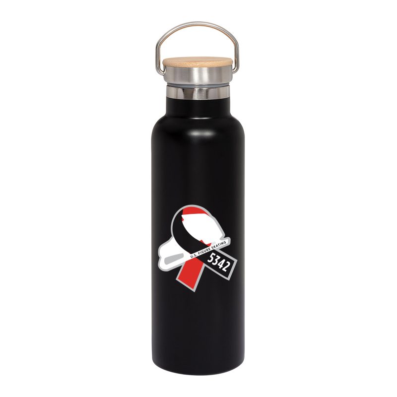 Prime Line 20oz Vacuum Bottle With Bamboo Lid