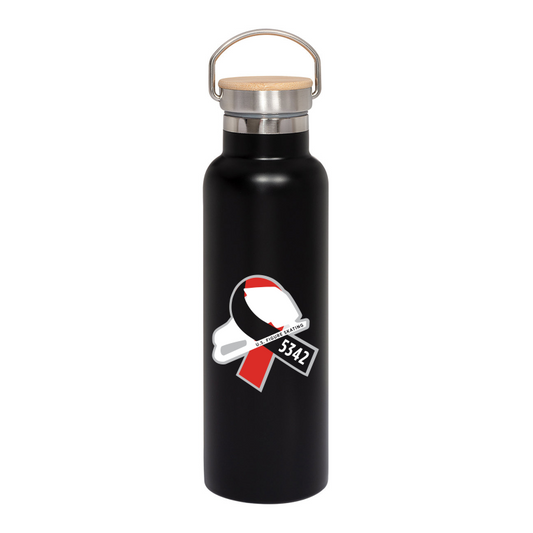 Prime Line 20oz Vacuum Bottle With Bamboo Lid