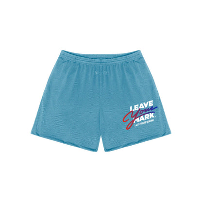 Leave Your Mark (RedBlue with White) - Pro Mesh Mid-Length Short