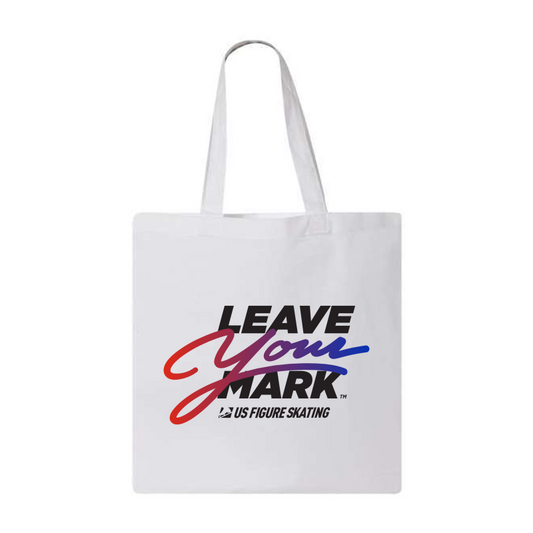 Leave Your Mark (RedBlue with black) Q-Tees Economical Tote