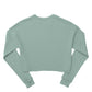 Skating is My Favorite Season, Women's Cropped Fleece Crew