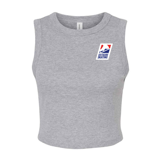 U.S. Figure Skating, Women's Micro Rib Muscle Crop Tank