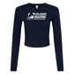 Collegiate Skating, Women's Micro Ribbed Long Sleeve Baby Tee