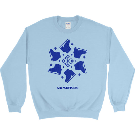 Snowflake Skate, Crewneck Sweatshirt