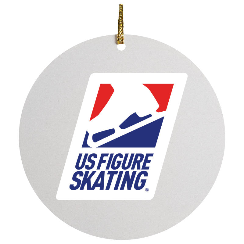 Skating Is My Favorite Season, Ceramic Circle Ornament