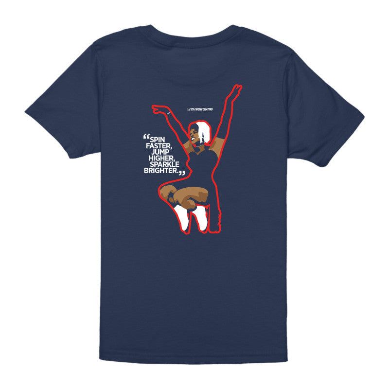 Mabel Fairbanks Skatingly Yours Youth Unisex Jersey Tee - U.S. Figure Skating