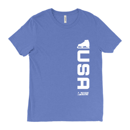 Skate USA Triblend T-shirt - U.S. Figure Skating