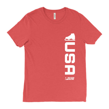 Skate USA Triblend T-shirt - U.S. Figure Skating