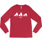 Learn to Skate USA - Three Skates Long Sleeve T-shirt - U.S. Figure Skating